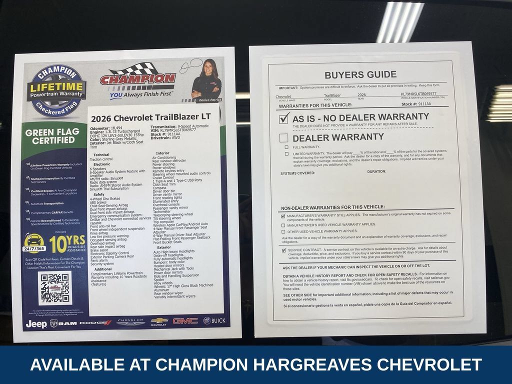 Used 2026 Chevrolet TrailBlazer LT AWD/4WD image 43