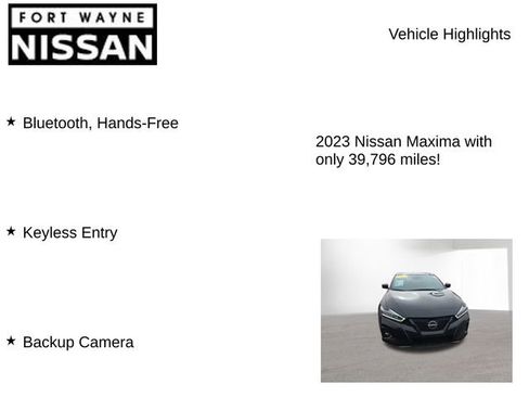 Used 2023 Nissan Maxima SR w/ Sport Mat Group image 7