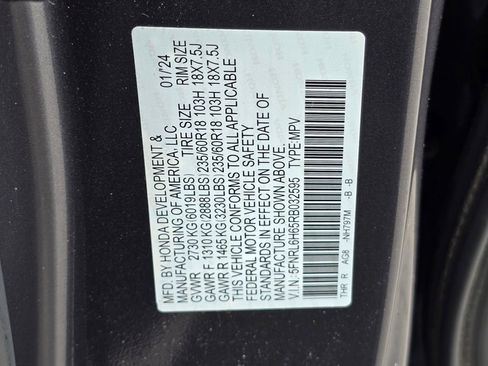 Used 2024 Honda Odyssey EX-L image 48