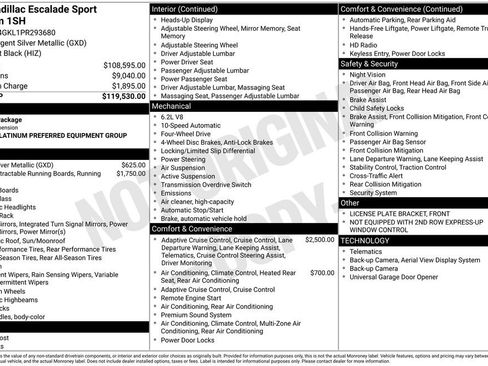 Used 2023 Cadillac Escalade Sport Platinum image 3