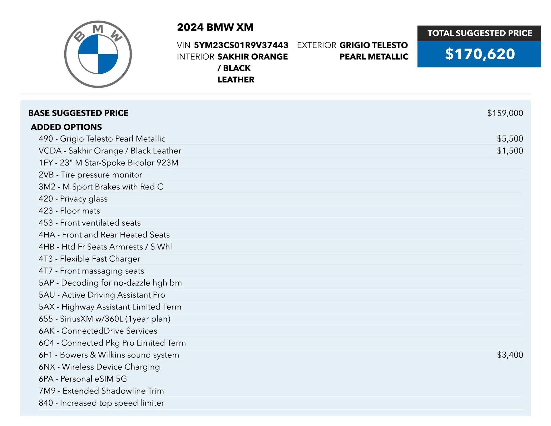 Used 2024 BMW XM AWD/4WD image 87