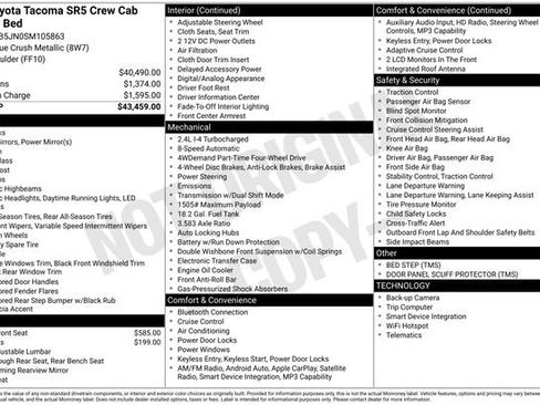 Used 2025 Toyota Tacoma SR5 AWD/4WD image 34