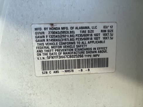 Used 2012 Honda Pilot EX image 22