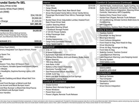 Used 2023 Hyundai Santa Fe SEL w/ Premium Package AWD/4WD image 38