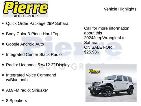 Used 2024 Jeep Wrangler Unlimited Sahara AWD/4WD image 7