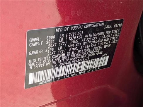 Used 2019 Subaru Ascent Limited image 28