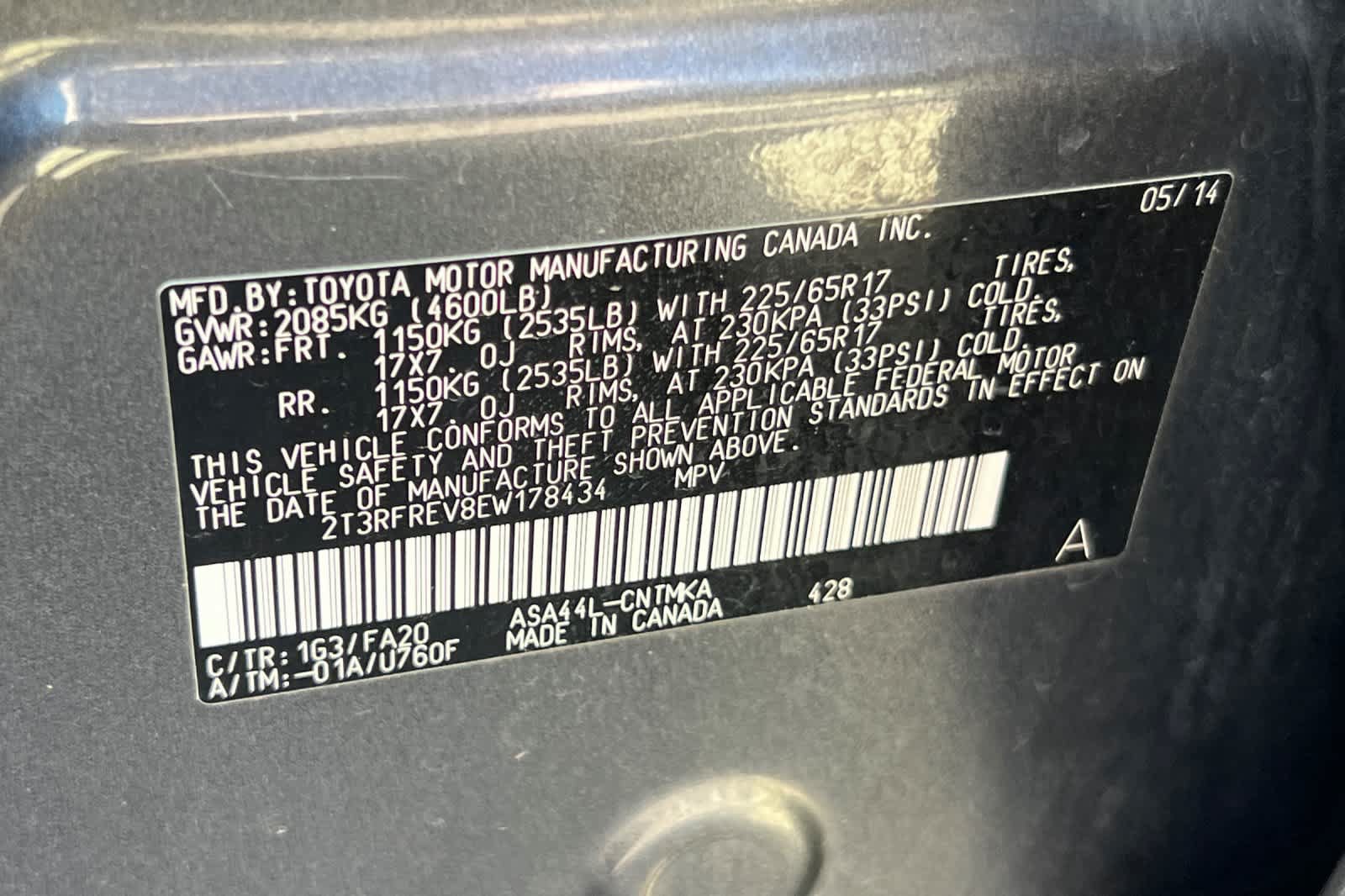 Used 2014 Toyota RAV4 XLE AWD/4WD image 32
