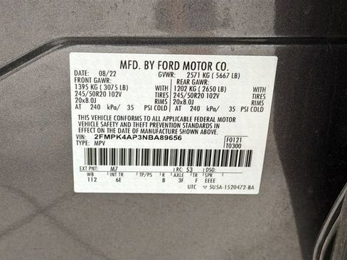 Used 2022 Ford Edge ST AWD/4WD image 26