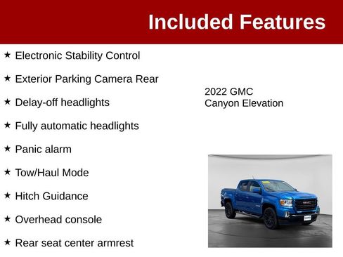Used 2022 GMC Canyon Elevation w/ Trailering Package AWD/4WD image 4