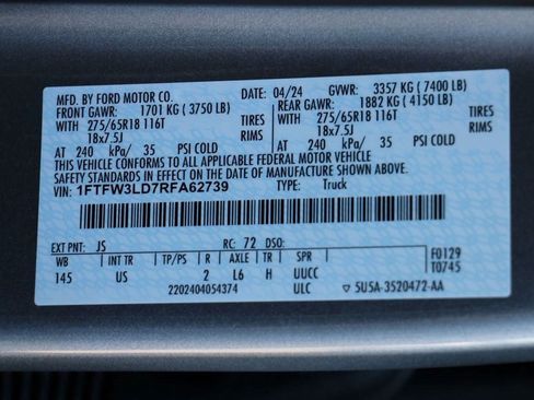 Used 2024 Ford F150 XLT w/ Mobile Office Package image 34