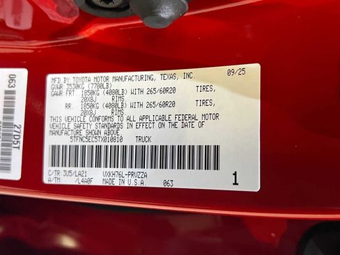 New 2026 Toyota Tundra Platinum image 30