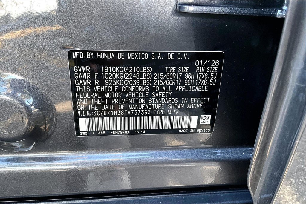 Certified 2026 Honda HR-V LX image 14