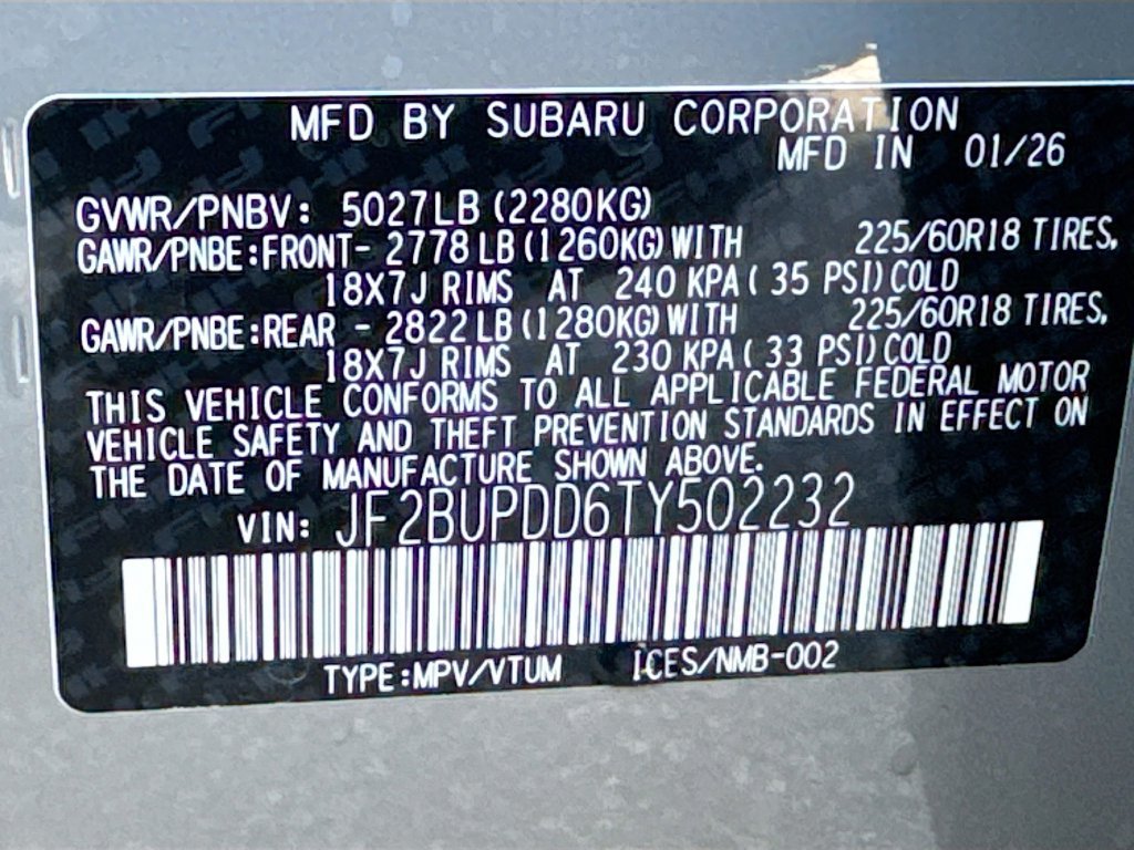 New 2026 Subaru Outback Limited AWD/4WD image 43