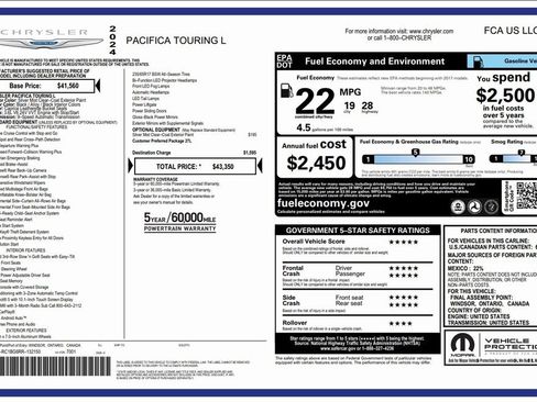 Certified 2024 Chrysler Pacifica Touring-L image 4