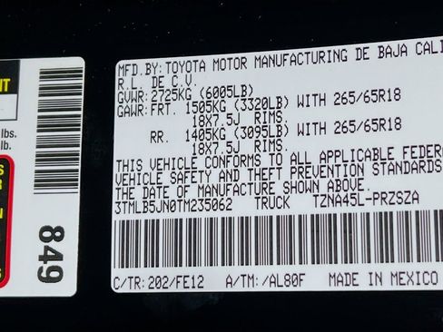 New 2026 Toyota Tacoma TRD Sport image 25