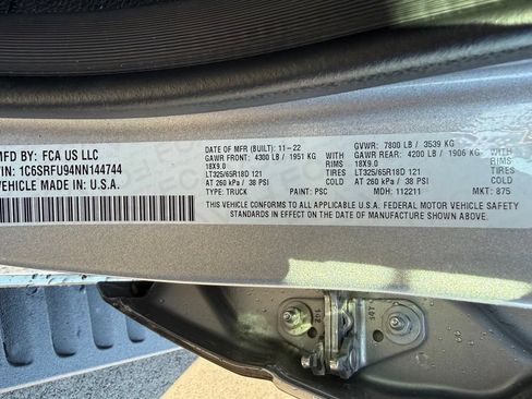 Used 2022 RAM 1500 TRX w/ TRX Level 2 Equipment Group AWD/4WD image 35