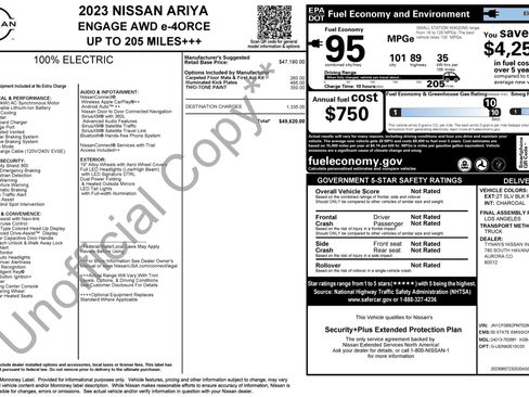 Used 2023 Nissan Ariya AWD image 2