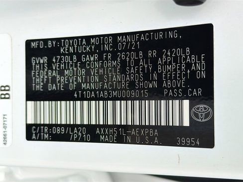 Used 2021 Toyota Avalon Limited w/ Advanced Safety Package FWD image 34
