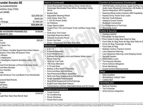 Used 2021 Hyundai Sonata SE w/ Preferred Accessory Package image 2