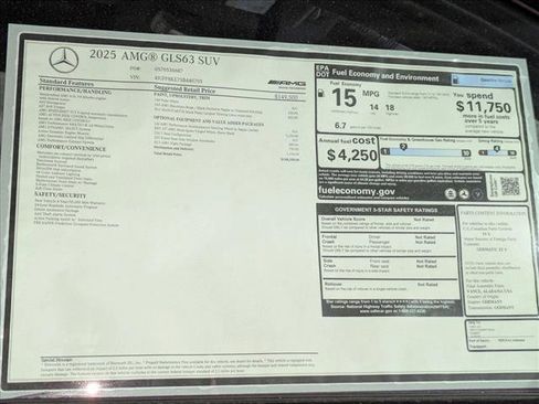 New 2025 Mercedes-Benz GLS 63 AMG 4MATIC image 20