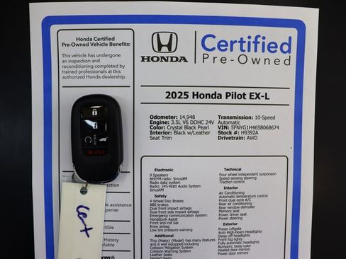 Certified 2025 Honda Pilot EX-L image 4