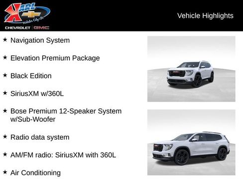 New 2025 GMC Acadia Elevation w/ Elevation Premium Package image 3