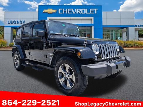 Used 2017 Jeep Wrangler Unlimited Sahara w/ Max Tow Package AWD/4WD image 1