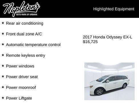 Used 2017 Honda Odyssey EX-L image 3
