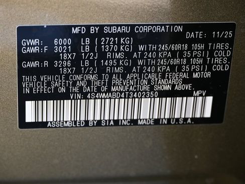 New 2026 Subaru Ascent Premium image 22