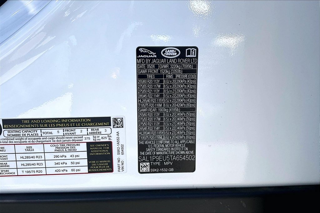 New 2026 Land Rover Range Rover Sport SE AWD/4WD image 8