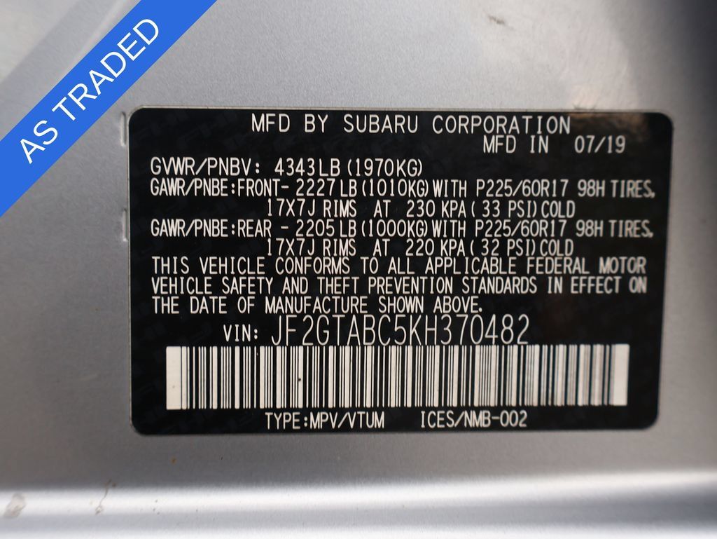 Used 2019 Subaru Crosstrek 2.0i w/ Eyesight System AWD/4WD image 36