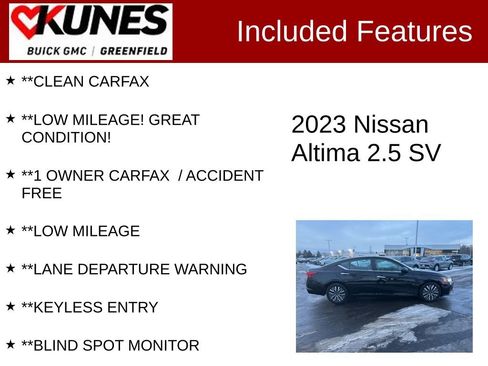 Used 2023 Nissan Altima 2.5 SV image 3