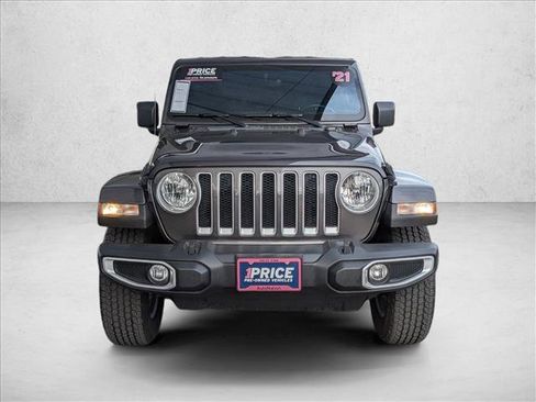 Used 2021 Jeep Wrangler Unlimited Sahara w/ Uconnect 4C Nav & Sound Group AWD/4WD image 2