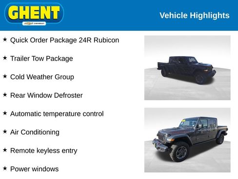 Used 2023 Jeep Gladiator Rubicon w/ Cold Weather Group image 2