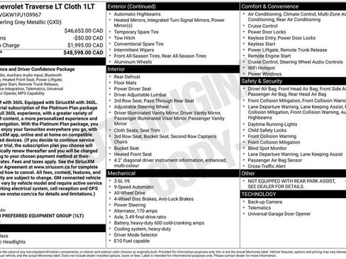 Used 2023 Chevrolet Traverse LT AWD/4WD image 2