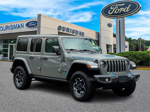 Used 2022 Jeep Wrangler Unlimited Rubicon 4xe w/ Cold Weather Group image 1