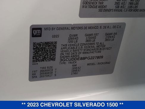 Used 2023 Chevrolet Silverado 1500 LT w/ Z71 Off-Road Package AWD/4WD image 29