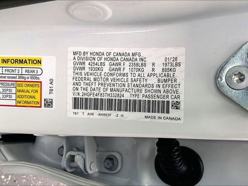 New 2026 Honda Civic Sport image 13