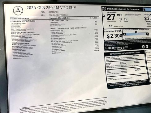 New 2026 Mercedes-Benz GLB 250 4MATIC image 16