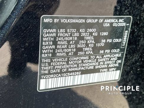 Certified 2025 Volkswagen Atlas SE FWD image 37