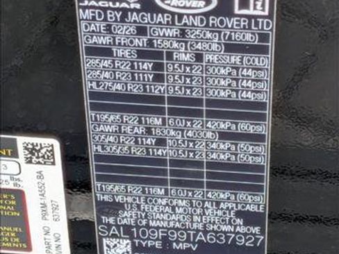 New 2026 Land Rover Range Rover Sport SV AWD/4WD image 17