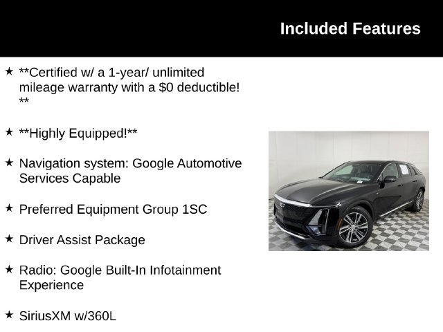 Certified 2024 Cadillac Lyriq Luxury AWD/4WD image 4