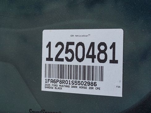 New 2025 Ford Mustang Dark Horse w/ Dark Horse Handlin Package RWD image 24