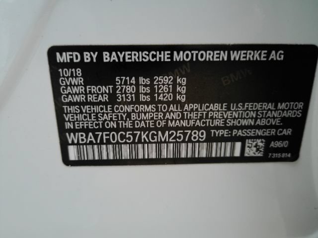 Used 2019 BMW 750i w/ Executive Package RWD image 62
