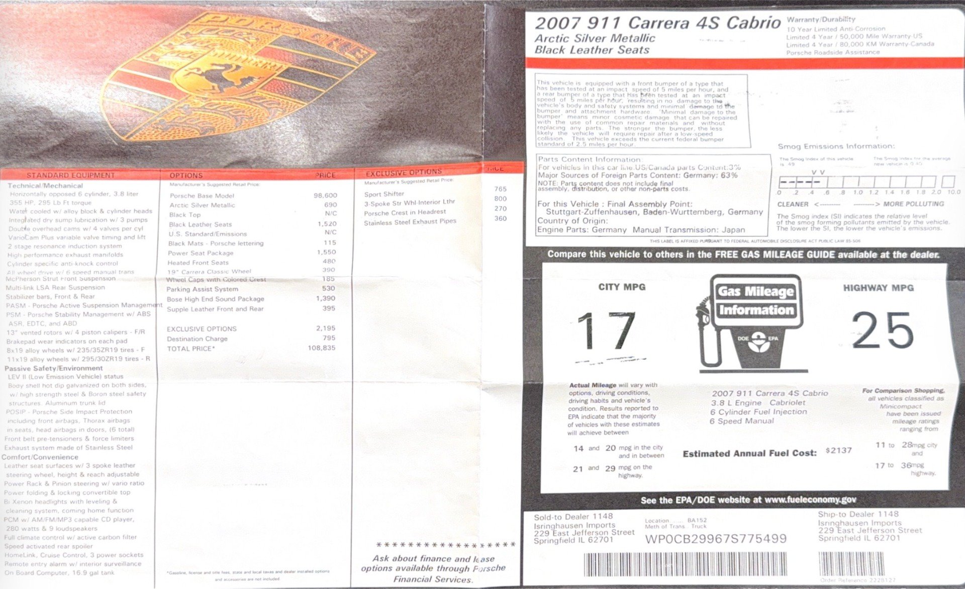 Used 2007 Porsche 911 Cabriolet image 24