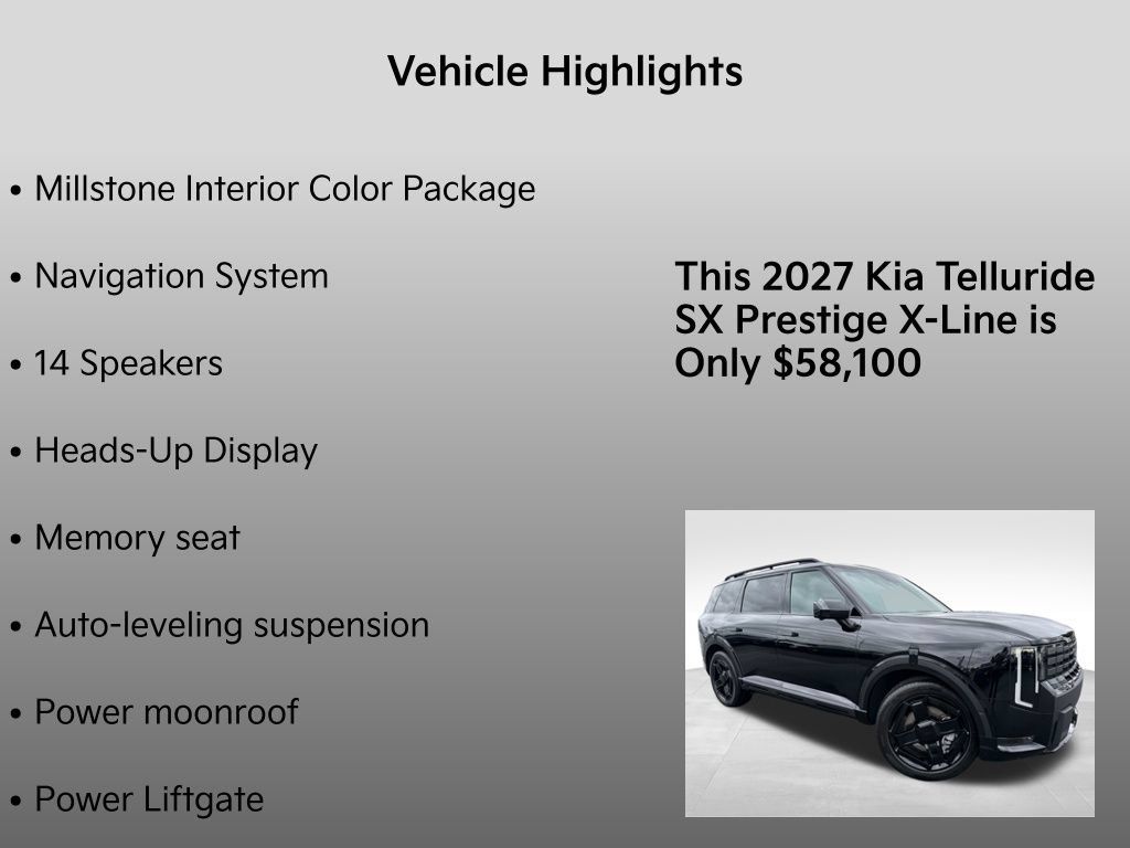New 2027 Kia Telluride SX Prestige X-Line w/ Towing Package AWD/4WD image 33