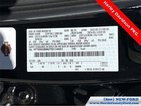 New 2026 Ford F250 Lariat w/ Black Appearance Package image 48