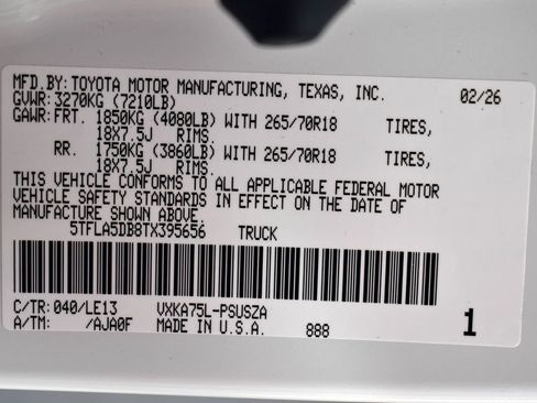 New 2026 Toyota Tundra SR5 image 15