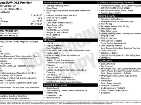 Used 2020 Toyota RAV4 XLE Premium FWD image 8