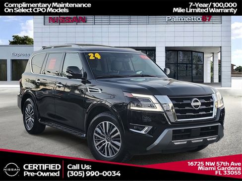 Certified 2024 Nissan Armada SL w/ Captain's Chairs Package image 1